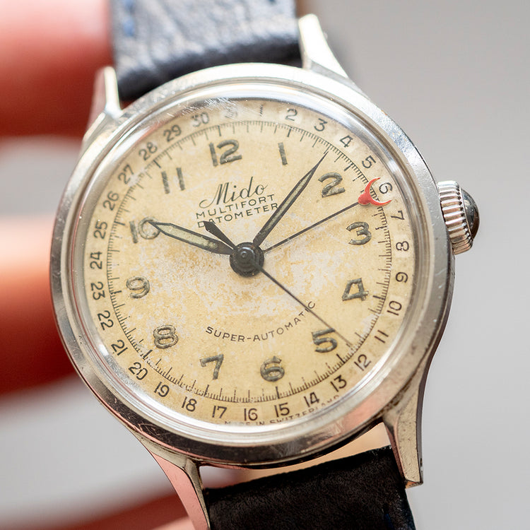 1940s Mido Multifort Datometer Super-Automatic - vault