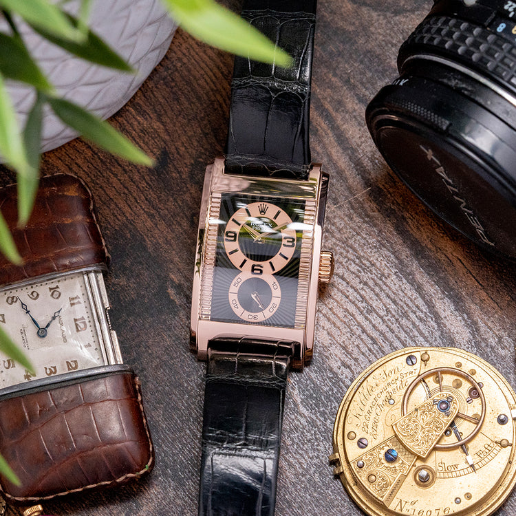 2018 Rolex Cellini Prince 18ct Rose Gold Open Back 5442/5