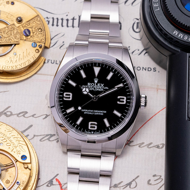 2023 Rolex Explorer 1 36mm 124270 Box & Papers