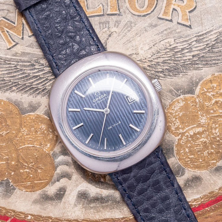 1972 Omega De Ville Automatic 'UFO' Pebble 38mm 166.155