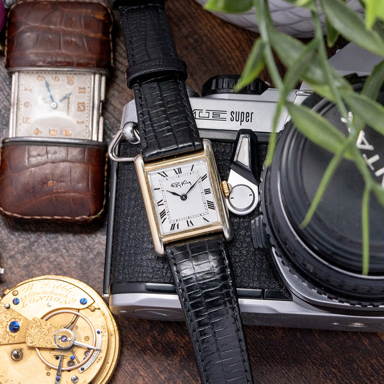 1977 Roy King 'Tank' Sterling Silver / Gold-Plated Mechanical 23x30.5mm