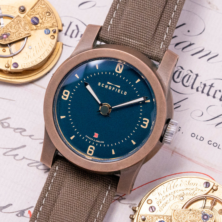 2015 Schofield Beater Bronze Batch 1 Blue Automatic