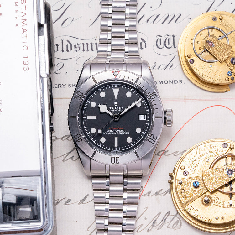 2018 Tudor Black Bay Steel on Strap + Forstner 79730