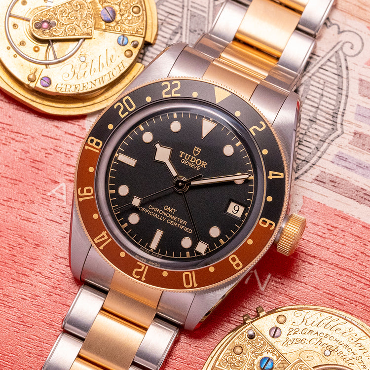 Unworn 2022 Tudor Black Bay GMT Steel & Gold 79833MN
