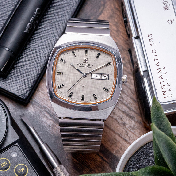 1970s Movado/Zenith Defy Automatic Day/Date 01-0050-345
