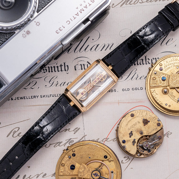 1988 Corum Golden Bridge 18ct Gold Mid-Size 20mm 13.150.56