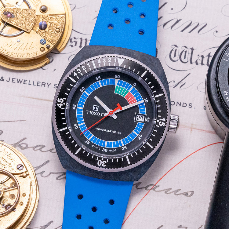 Unworn 2023 Tissot Sideral S Blue Carbon Powermatic 80