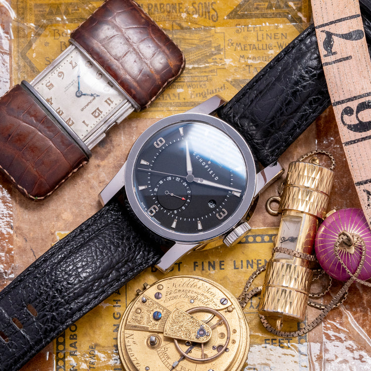 2012 Schofield Signalman GMT Polished Limited Edition 44mm