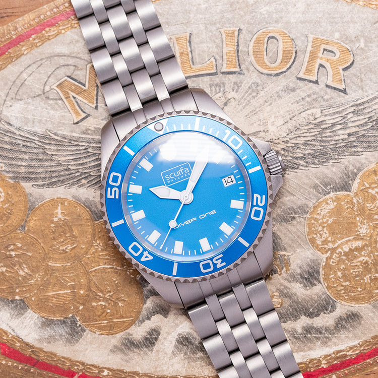 2021 Scurfa Diver One D1-500 Titanium Light Blue 40mm
