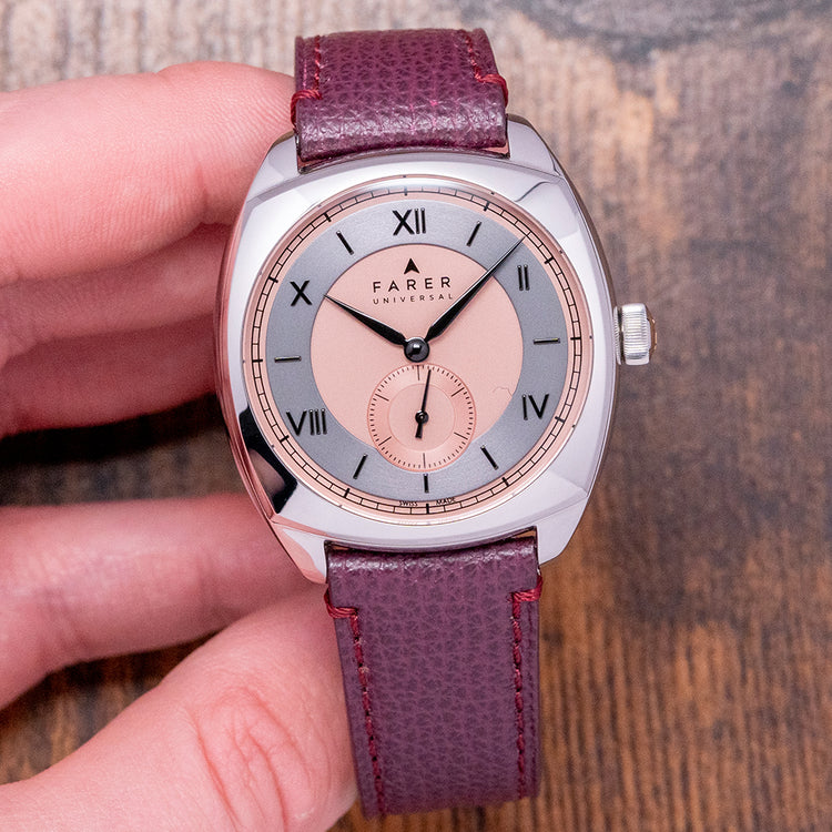 2022 Farer Durham Cushion Case Salmon Dial 38.5mm