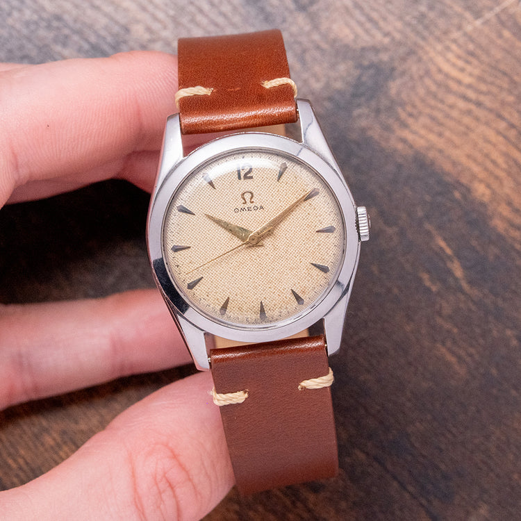 1952 Omega 'Waffle' Dial Manual Cal. 420 2650-4 33mm