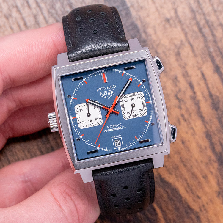2016 TAG Heuer Monaco Blue Cal. 11 "Steve McQueen" 39mm CAW211P
