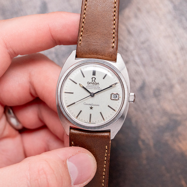 1970 Omega Constellation C-Case Linen Dial 34.5mm 168.017