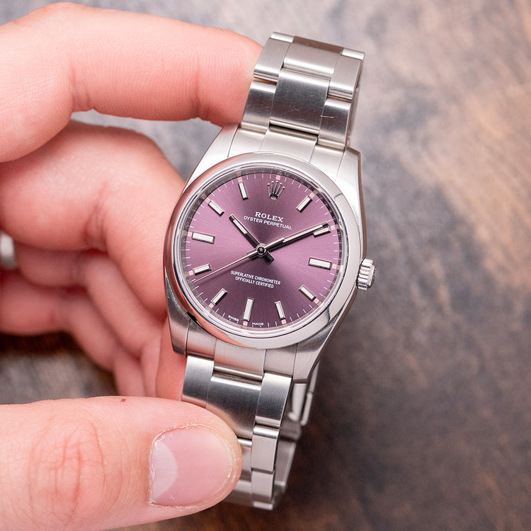 2016 Rolex Oyster Perpetual 34mm 'Red Grape' 114200