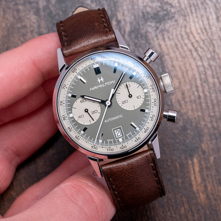 2021 Hamilton Classic Instra-Matic Auto Chrono Green 40mm