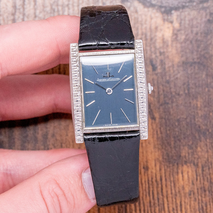 1974 Jaeger Le-Coultre .800 Silver Ornate "Tank" Manual