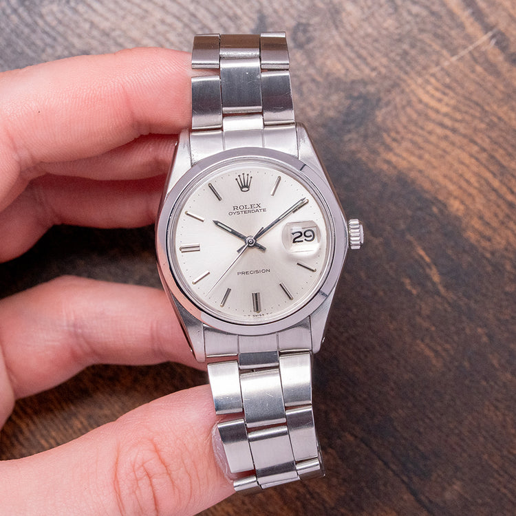1970 Rolex Oysterdate Precision on Bracelet 34mm 6694