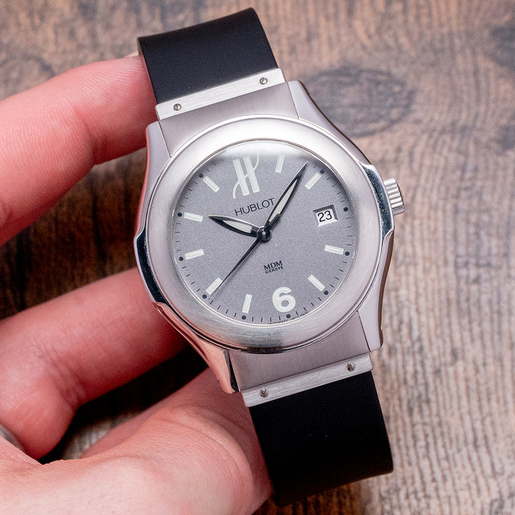 2000s Hublot Elegant MDM Automatic 41mm Grey Dial 1910.1