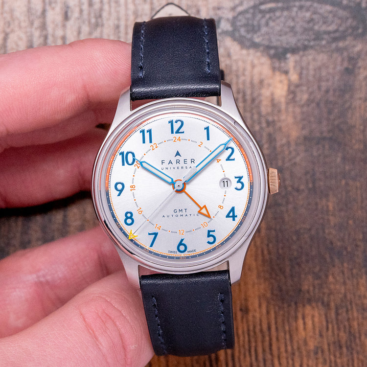 2018 Farer Ponting GMT 39mm Silver Dial Automatic