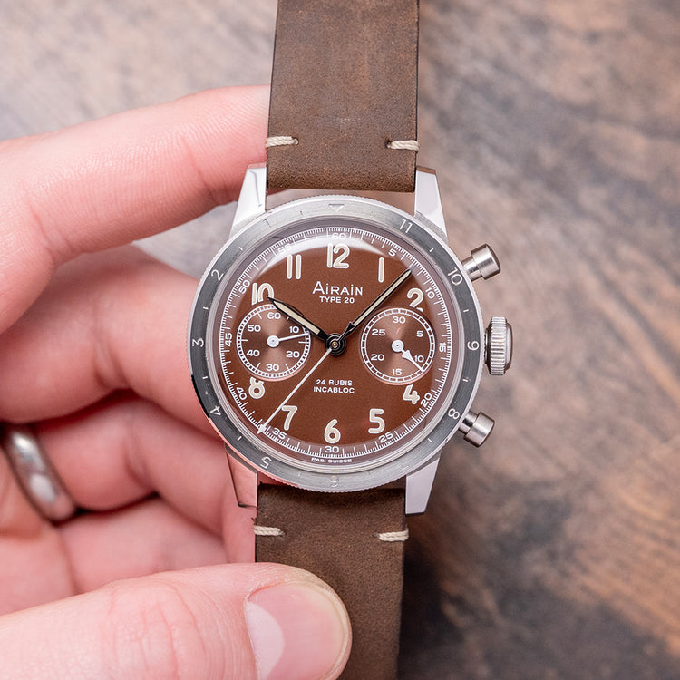 2022 Airain Type 20 Brown Chronograph Limited Edition 39.5mm