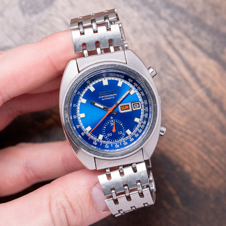 1974 Seiko Automatic Chronograph 'Bruce Lee' Blue 6139-6012