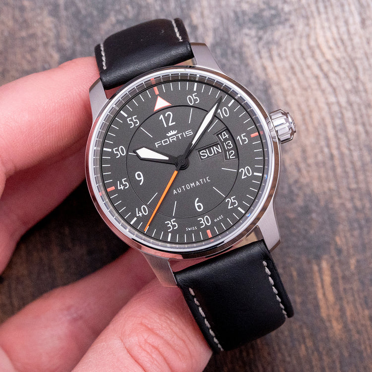 2016 Fortis Aviatis Cockpit Two Black Automatic 41mm