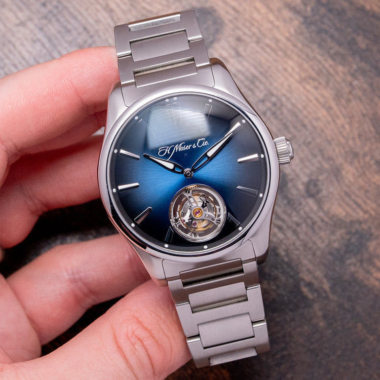 2019 H. Moser & Cie Pioneer Tourbillion Midnight Blue Limited