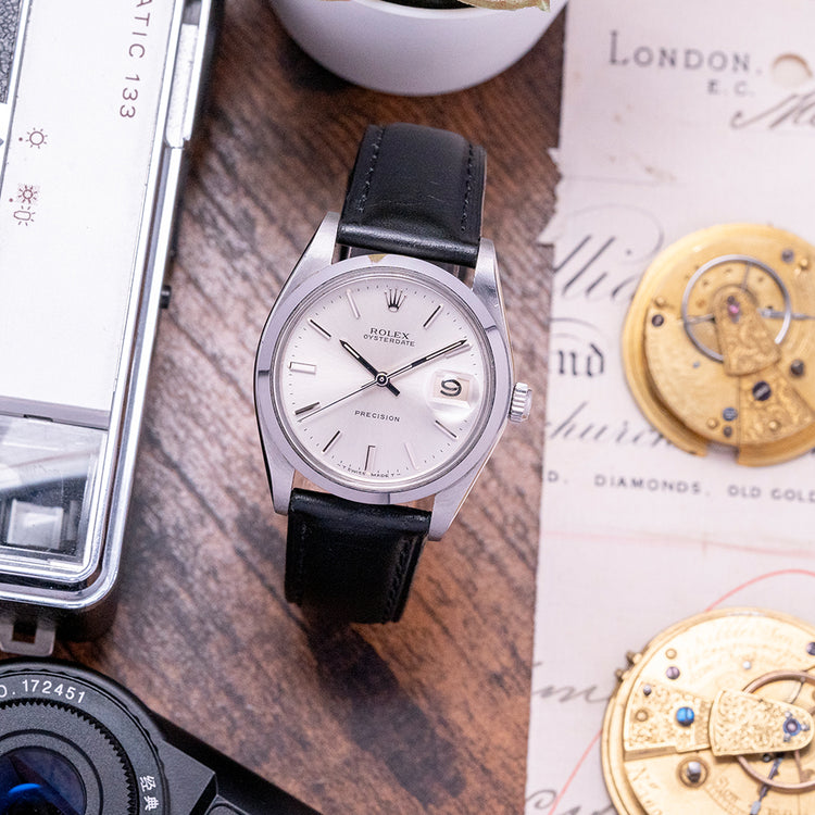 1971 Rolex Oysterdate Precision 6694 Tritium Sharp Case