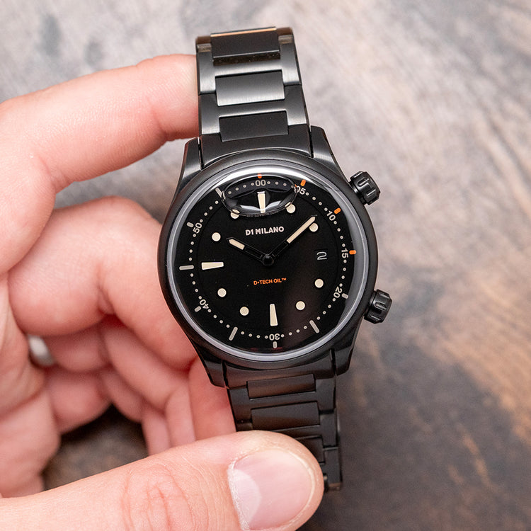 2025 D1 Milano D-Tech Oil II Filled Watch 39mm Black