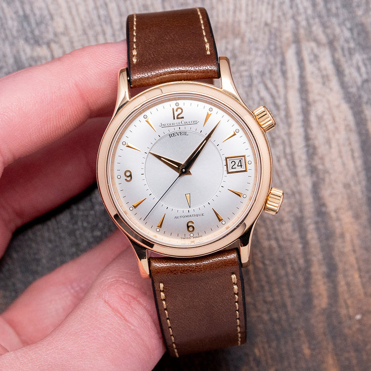 2000s Jaeger LeCoultre Reveil Alarm 18ct Rose Gold 141.2.97