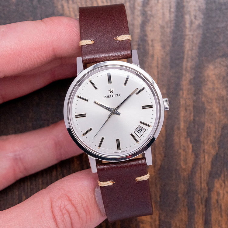 1960s Zenith Date Silver Dial Manual Cal. 2562C 36mm