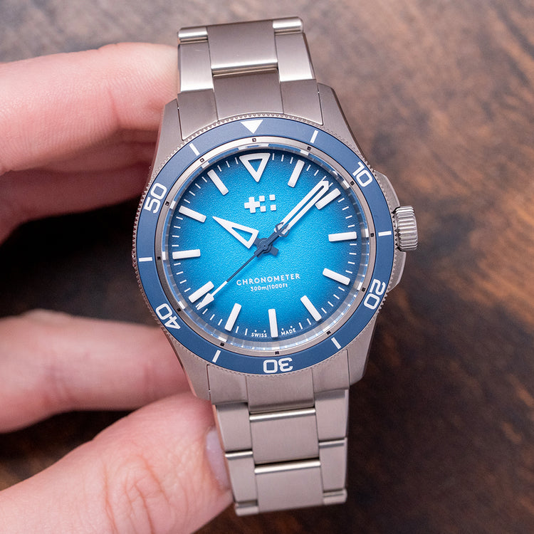 2025 Christopher Ward C60 Trident Lumière Blue 41mm