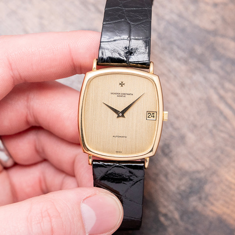 1970s Vacheron Constantin Automatic 18ct Gold "Tank"
