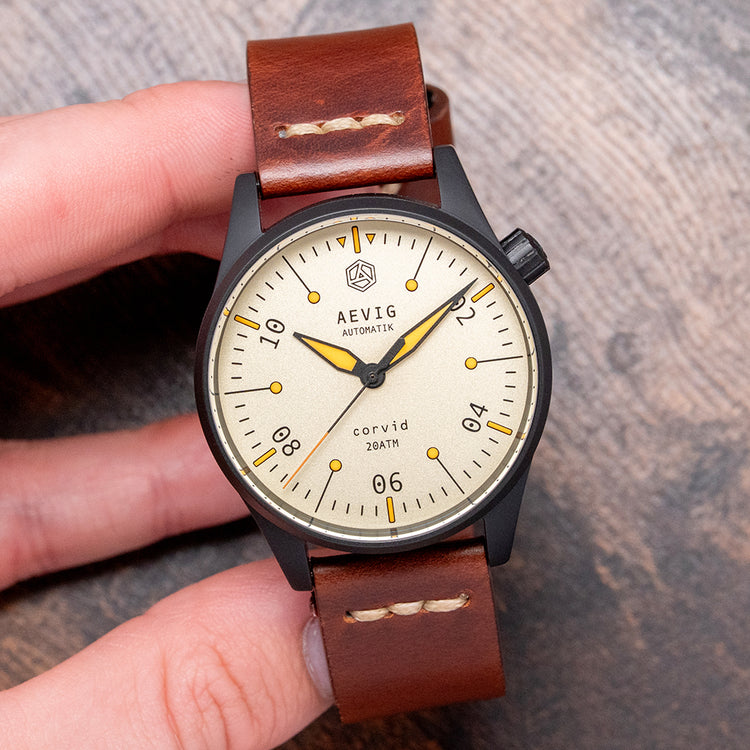 2018 Aevig Corvid Automatik DLC 40mm