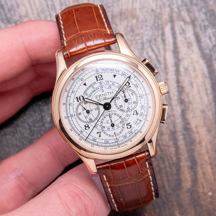 1997 Zenith El Primero Chronomaster Limited Rose Gold 17.0500.400