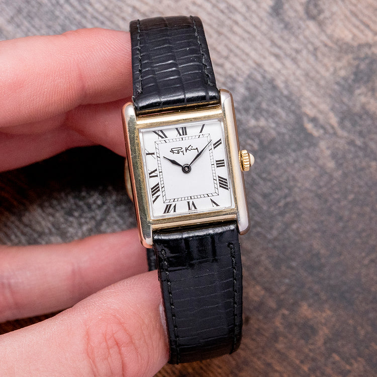 1977 Roy King 'Tank' Sterling Silver / Gold-Plated Mechanical 23x30.5mm