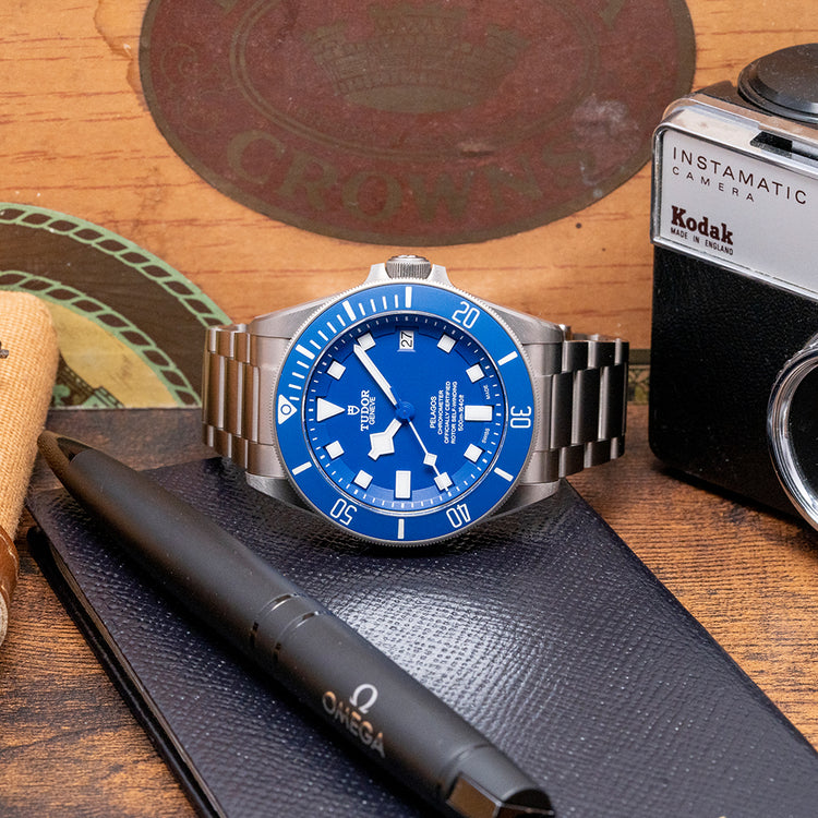 2022 Tudor Pelagos Blue Titanium on Bracelet 25600TB