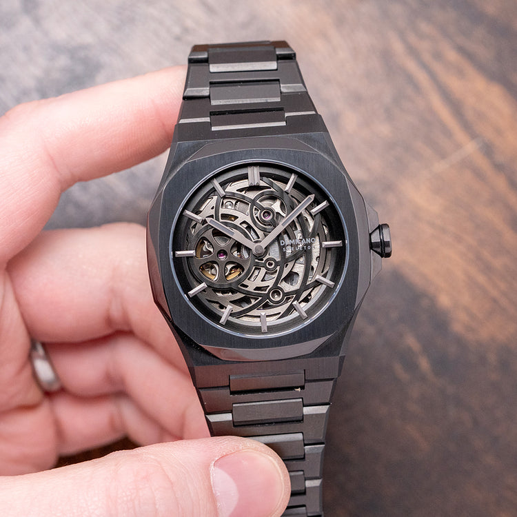 2025 D1 Milano Gun Metal Skeleton Automatic 41.5mm