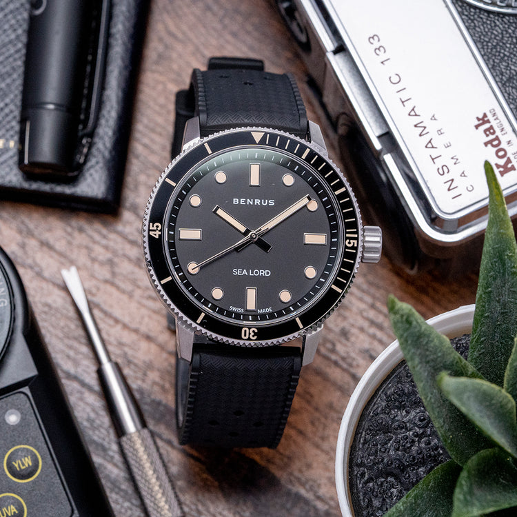 2023 Benrus Sea Lord Classic Diver Black Automatic 39mm
