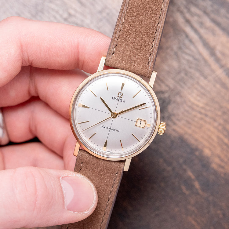 1962 Omega Seamaster Crosshair Gold Plated 34mm 14775