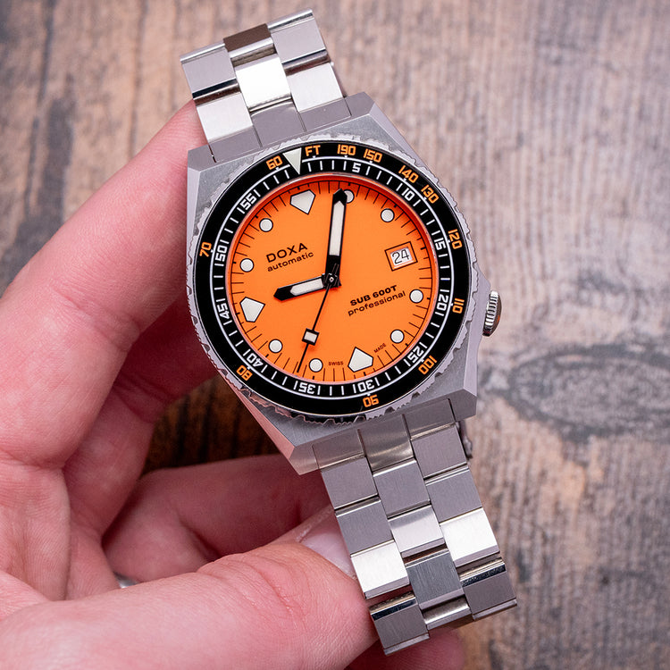 2024 Doxa SUB 600T 40mm Orange Dial 861.10.351.10