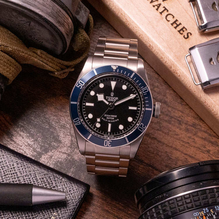 2015 NOS Tudor Black Bay ETA Blue 79220B on Bracelet