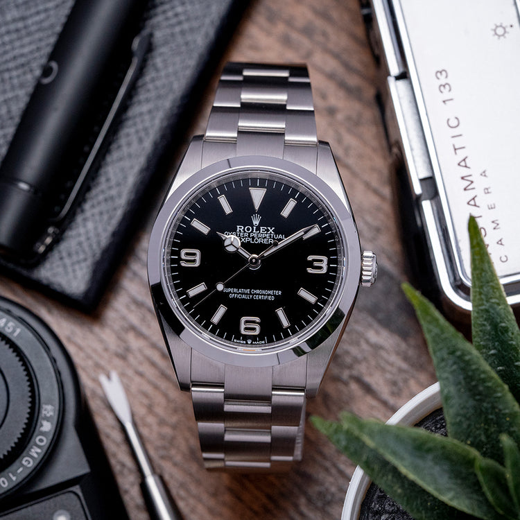 2023 Rolex Explorer 1 36mm 124270 Box & Papers