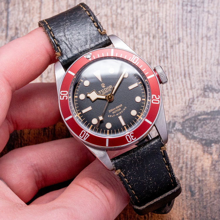 2018 Tudor Heritage Black Bay ETA Red 41mm on Strap 79220R