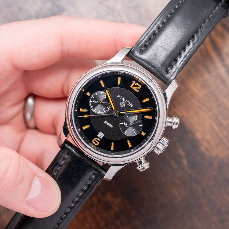 2017 Pinion R-1969 Orange Manually Wound Chronograph 43mm