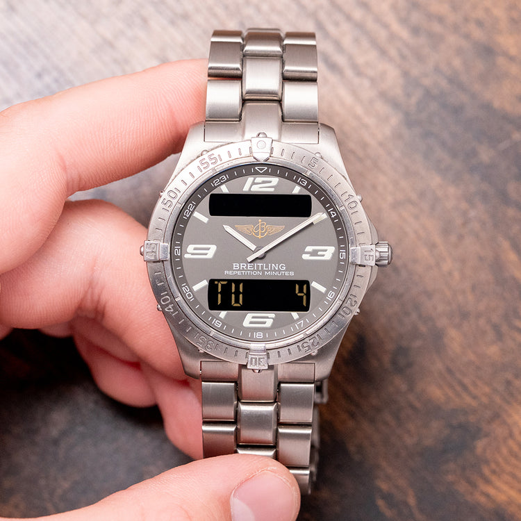 2001 Breitling Aerospace Titanium 40mm Quartz E65362