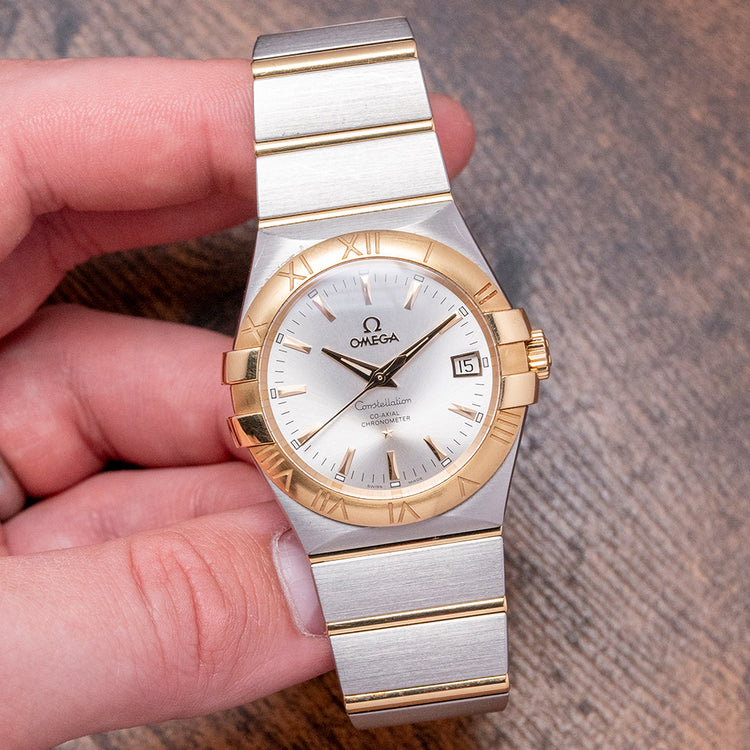 2011 Omega Constellation Co-Axial Steel & Gold 35mm 123.20.35.20.02.002