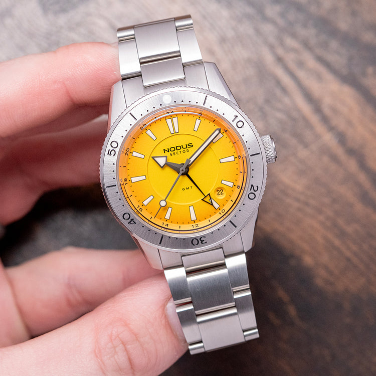 2025 Nodus Sector Sport GMT Sunset Yellow 40mm Automatic