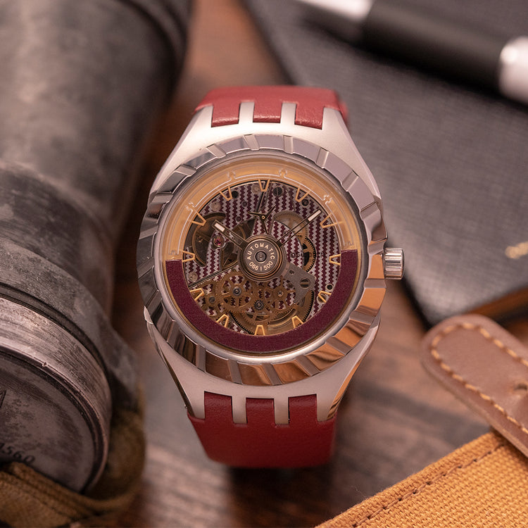 2020 Swatch Flymagic Burgundy/Red Limited YHS101