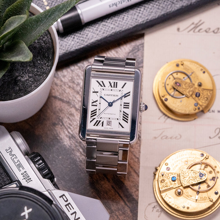 2010s Cartier Tank Solo XL Automatic 31mm on Bracelet